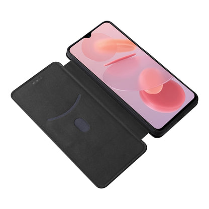 For Ulefone Note 12P Carbon Fiber Texture Horizontal Flip PU Phone Case(Black) by buy2fix