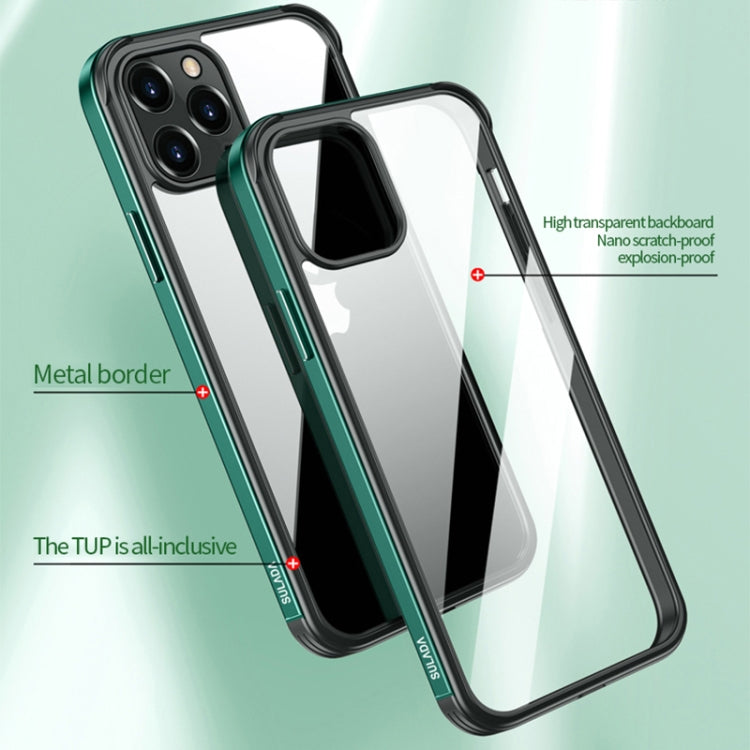 For iPhone 13 mini SULADA Metal Frame + Nano Glass + TPU Phone Case (Silver) - iPhone 13 mini Cases by SULADA | Online Shopping UK | buy2fix