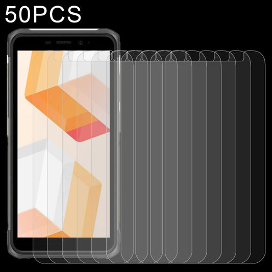 50 PCS 0.26mm 9H 2.5D Tempered Glass Film For Ulefone Armor X10 by buy2fix