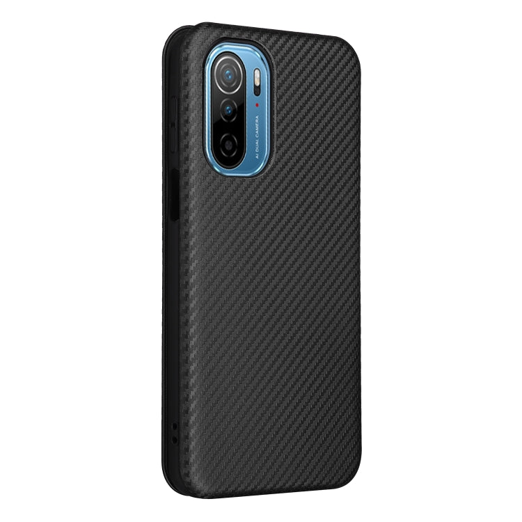 For Ulefone Note 13P Carbon Fiber Texture Horizontal Flip PU Phone Case(Black) by buy2fix