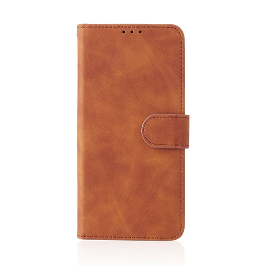 For Blackview A55 Skin Feel Magnetic Buckle Leather Phone Case(Brown) - More Brand by buy2fix | Online Shopping UK | buy2fix