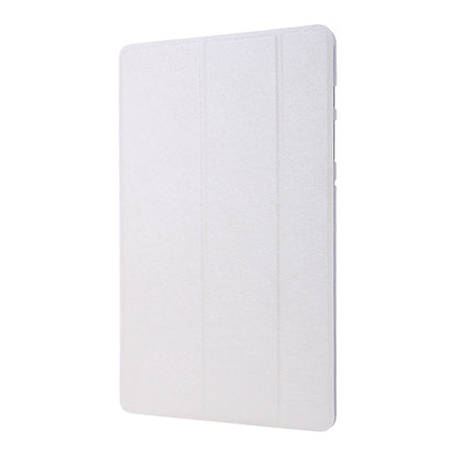For Samsung Galaxy Tab S8 / Tab S7 Silk Texture Flip Leather Tablet Case(White) by buy2fix