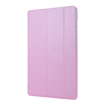 For Samsung Galaxy Tab S8 / Tab S7 Silk Texture Flip Leather Tablet Case(Pink) by buy2fix