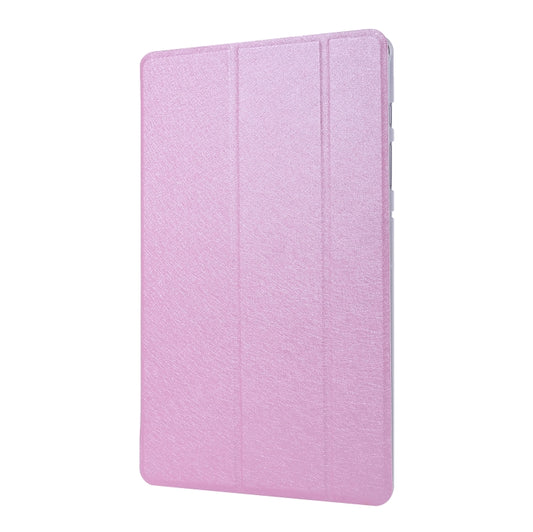 For Samsung Galaxy Tab S8 / Tab S7 Silk Texture Flip Leather Tablet Case(Pink) by buy2fix