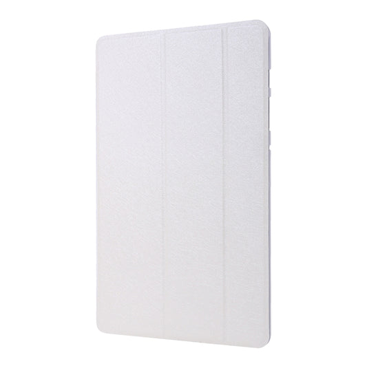 For Samsung Galaxy Tab S8+ / Tab S7+ Silk Texture Flip Leather Tablet Case(White) by buy2fix