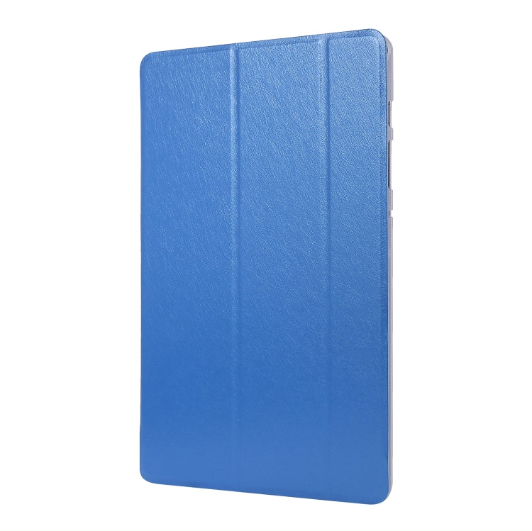 For Samsung Galaxy Tab S8+ / Tab S7+ Silk Texture Flip Leather Tablet Case(Blue) by buy2fix