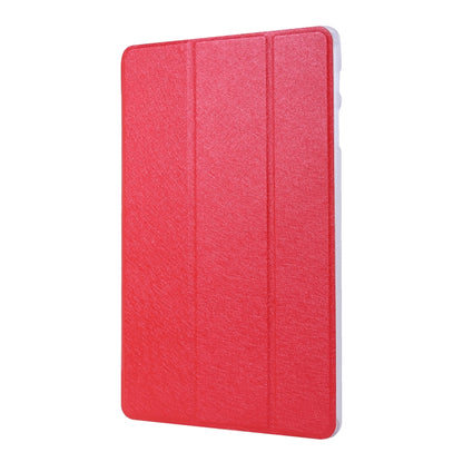 For Samsung Galaxy Tab S8+ / Tab S7+ Silk Texture Flip Leather Tablet Case(Red) by buy2fix