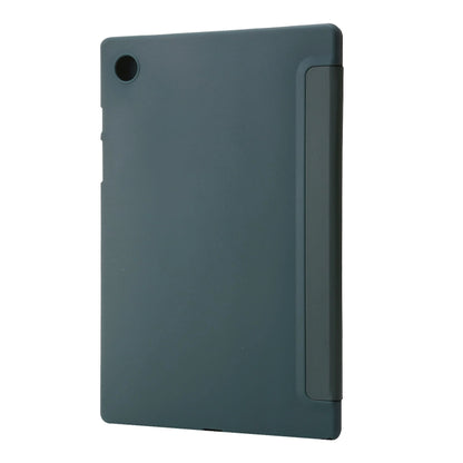 For Samsung Galaxy Tab A8 10.5 2021 TPU Three-fold Horizontal Flip Leather Case(Green) by buy2fix