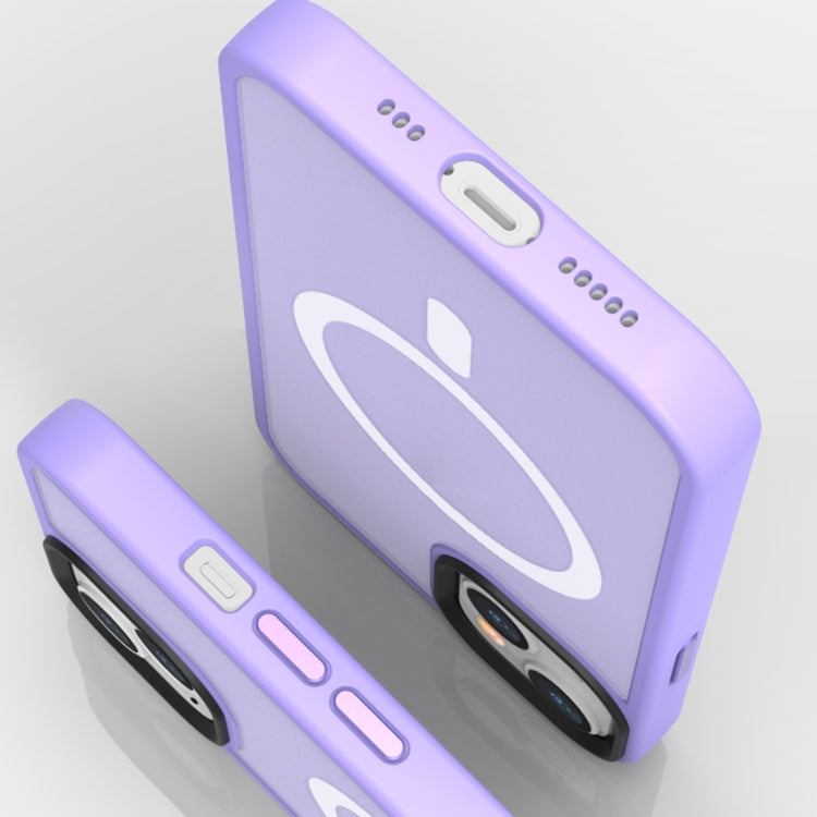 For iPhone 12 Magsafe Magnetic Phone Case(Light Purple) by buy2fix