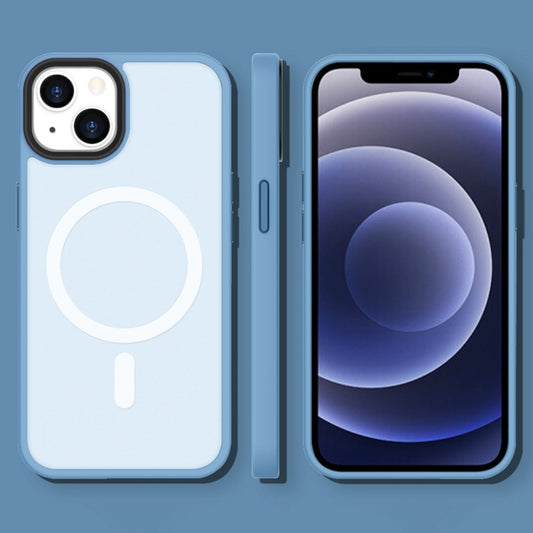 For iPhone 12 Pro Max Magsafe Magnetic Phone Case(Blue) by buy2fix