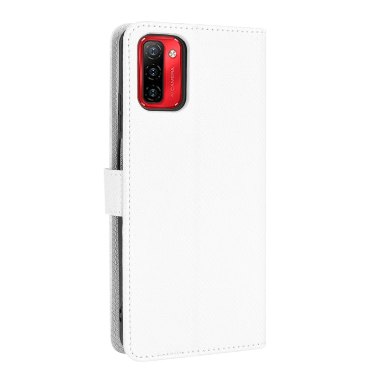 For Ulefone Note 12P Diamond Texture Leather Phone Case(White) by buy2fix