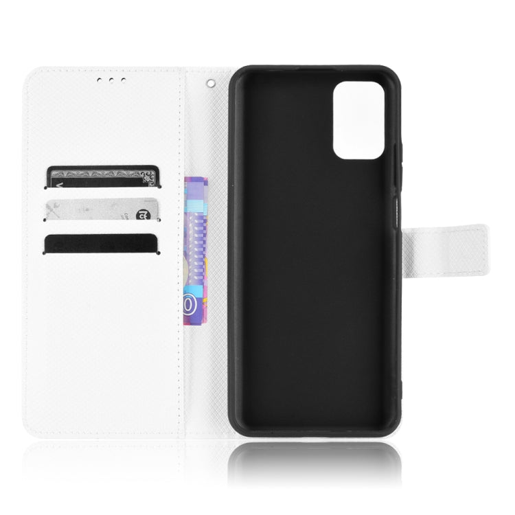 For Ulefone Note 12P Diamond Texture Leather Phone Case(White) by buy2fix