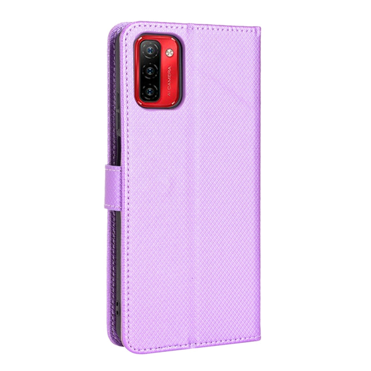 For Ulefone Note 12P Diamond Texture Leather Phone Case(Purple) by buy2fix