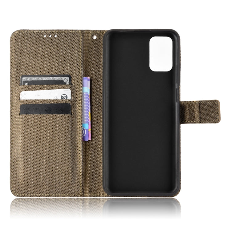 For Ulefone Note 12P Diamond Texture Leather Phone Case(Brown) by buy2fix