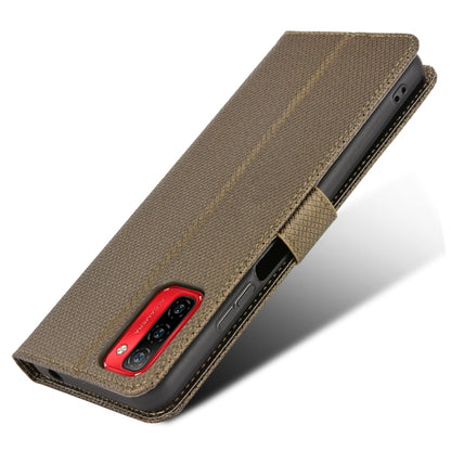 For Ulefone Note 12P Diamond Texture Leather Phone Case(Brown) by buy2fix