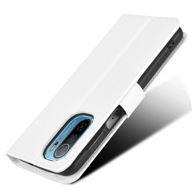 For Ulefone Note 13P Diamond Texture Leather Phone Case(White) by buy2fix