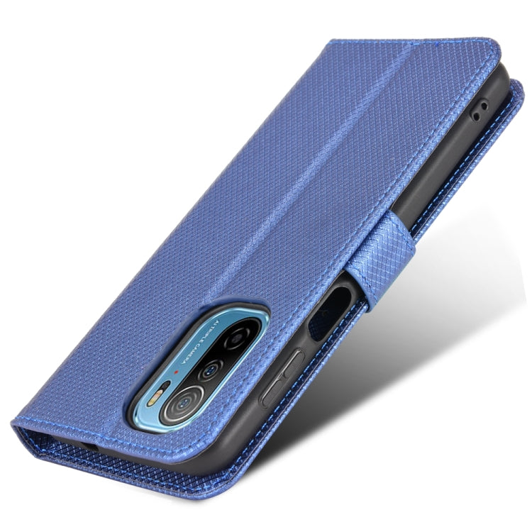 For Ulefone Note 13P Diamond Texture Leather Phone Case(Blue) by buy2fix