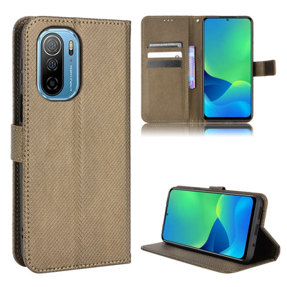 For Ulefone Note 13P Diamond Texture Leather Phone Case(Brown) by buy2fix