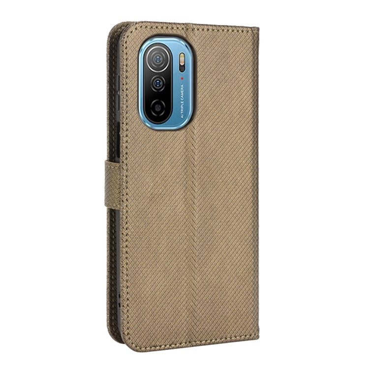For Ulefone Note 13P Diamond Texture Leather Phone Case(Brown) by buy2fix