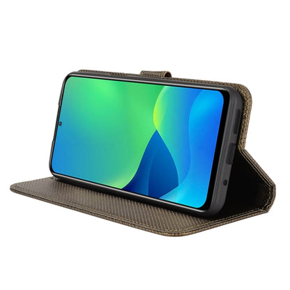 For Ulefone Note 13P Diamond Texture Leather Phone Case(Brown) by buy2fix