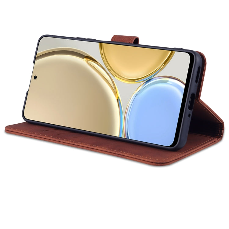 For Honor X30 AZNS Skin Feel Calf Texture Horizontal Flip Leather Phone Case(Brown) - Honor Cases by AZNS | Online Shopping UK | buy2fix