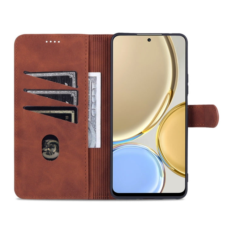 For Honor X30 AZNS Skin Feel Calf Texture Horizontal Flip Leather Phone Case(Brown) - Honor Cases by AZNS | Online Shopping UK | buy2fix