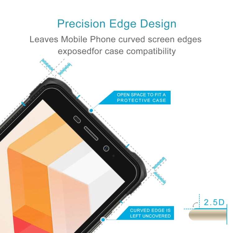 50 PCS 0.26mm 9H 2.5D Tempered Glass Film For Ulefone Armor X10 Pro by buy2fix