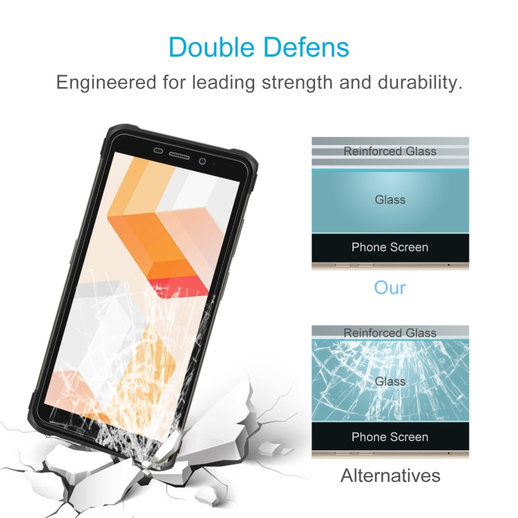 50 PCS 0.26mm 9H 2.5D Tempered Glass Film For Ulefone Armor X10 Pro by buy2fix