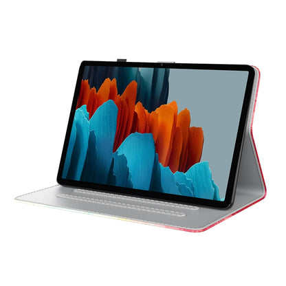 For Samsung Galaxy Tab S8+ / Tab S7+ Watercolor Pattern Flip Leather Tablet Case(Spring Cherry) by buy2fix