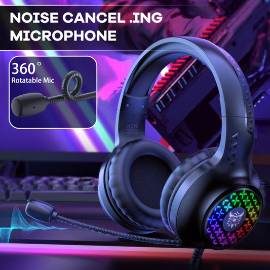 ONIKUMA X7 Pro USB + 3.5mm RGB Lighting Gaming Wired Headset(Black) - Multimedia Headset by ONIKUMA | Online Shopping UK | buy2fix