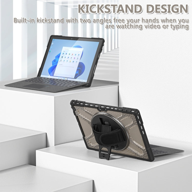 For MicroSoft Surface Pro 4 / 5 / 6 / 7 TPU + PC Tablet Case(Tea Color) - Others by buy2fix | Online Shopping UK | buy2fix