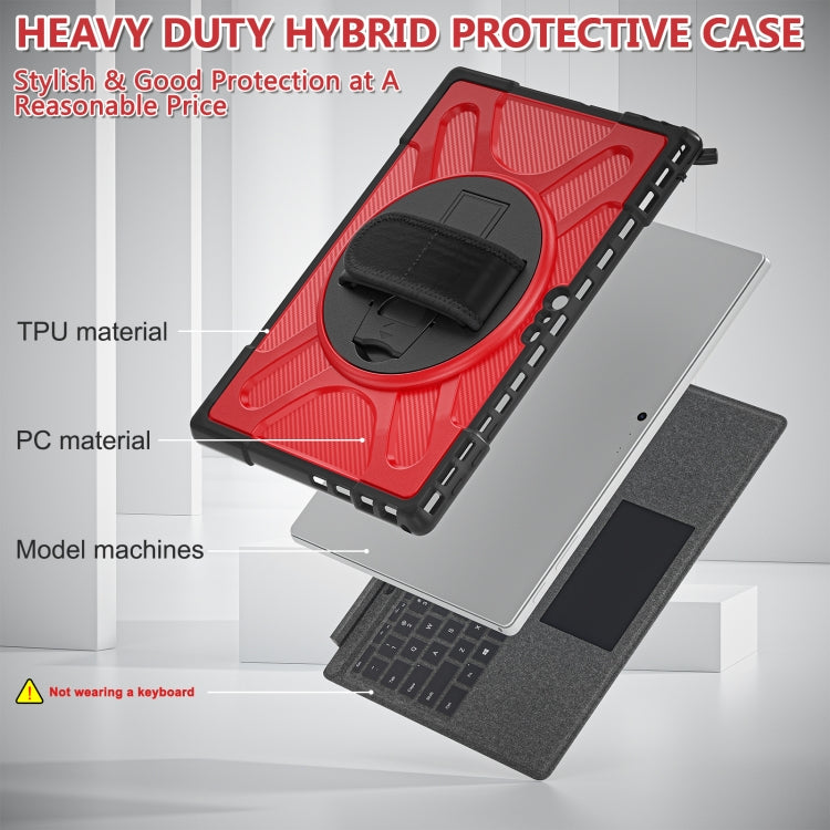 For MicroSoft Surface Pro 4 / 5 / 6 / 7 TPU + PC Tablet Case(Red) - Others by buy2fix | Online Shopping UK | buy2fix