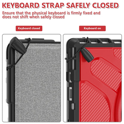 For MicroSoft Surface Pro 4 / 5 / 6 / 7 TPU + PC Tablet Case(Red) - Others by buy2fix | Online Shopping UK | buy2fix
