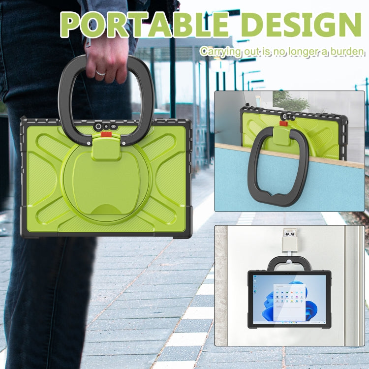 For MicroSoft Surface Pro 4 / 5 / 6 / 7 TPU + PC Tablet Case(Yellow Green) - Others by buy2fix | Online Shopping UK | buy2fix