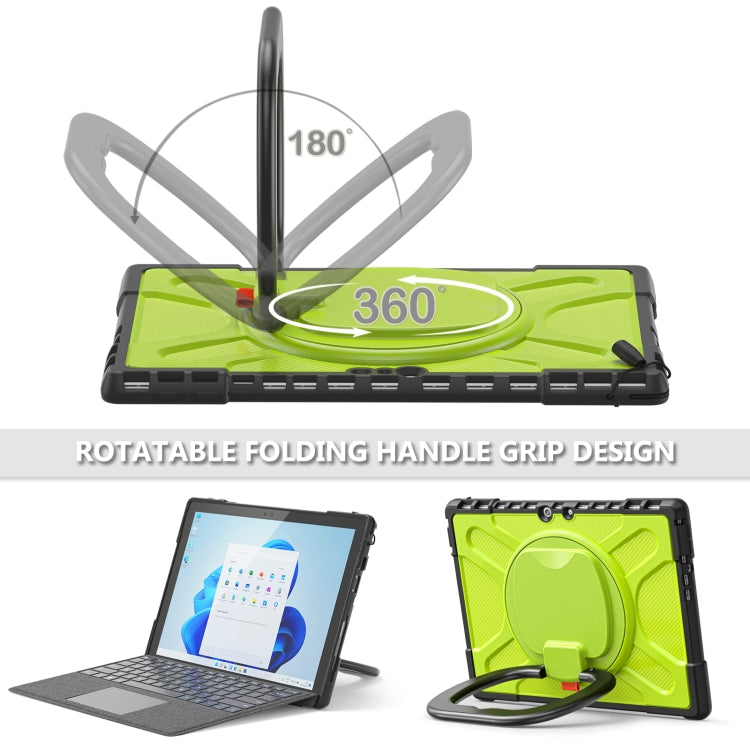 For MicroSoft Surface Pro 4 / 5 / 6 / 7 TPU + PC Tablet Case(Yellow Green) - Others by buy2fix | Online Shopping UK | buy2fix