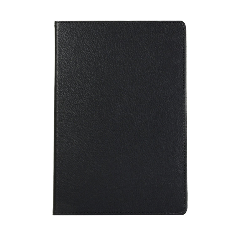 For Samsung Galaxy Tab S8 Ultra 360 Degrees Rotation Holder Litchi Leather Tablet Case(Black) by buy2fix