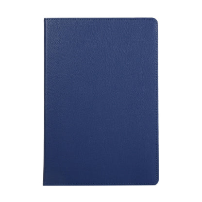 For Samsung Galaxy Tab S8 Ultra 360 Degrees Rotation Holder Litchi Leather Tablet Case(Blue) by buy2fix
