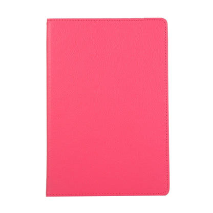 For Samsung Galaxy Tab S8 Ultra 360 Degrees Rotation Holder Litchi Leather Tablet Case(Rose Red) by buy2fix