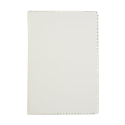 For Samsung Galaxy Tab S8 Ultra 360 Degrees Rotation Holder Litchi Leather Tablet Case(White) by buy2fix