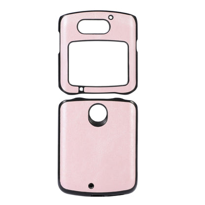 For Motorola Moto Razr 5G Cowhide Texture PU Phone Case(Pink) by buy2fix