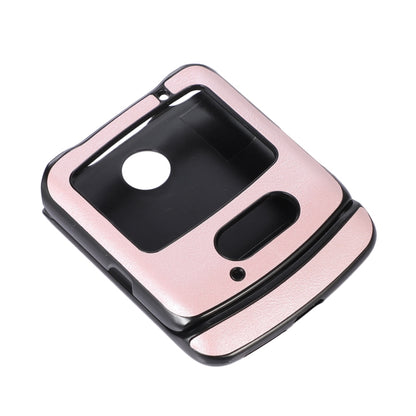 For Motorola Moto Razr 5G Cowhide Texture PU Phone Case(Pink) by buy2fix