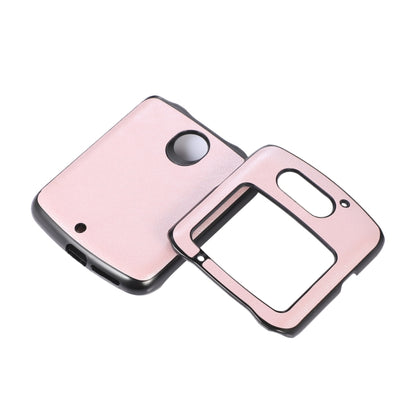 For Motorola Moto Razr 5G Cowhide Texture PU Phone Case(Pink) by buy2fix