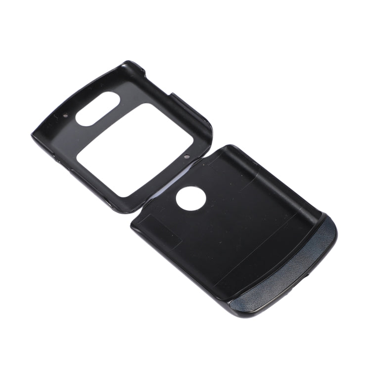 For Motorola Moto Razr 5G Cowhide Texture PU Phone Case(Blue) by buy2fix