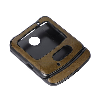 For Motorola Moto Razr 5G Weave Plaid PU Phone Case(Green) by buy2fix