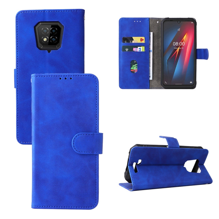 For Ulefone Armor 8 Skin Feel Magnetic Buckle Calf Texture Leather Phone Case(Blue) by buy2fix