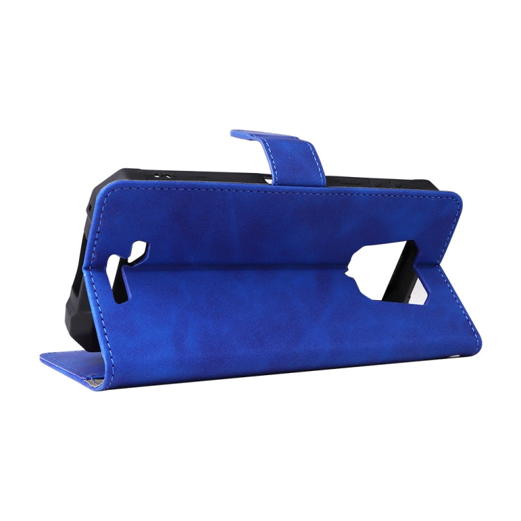 For Ulefone Armor 8 Skin Feel Magnetic Buckle Calf Texture Leather Phone Case(Blue) by buy2fix