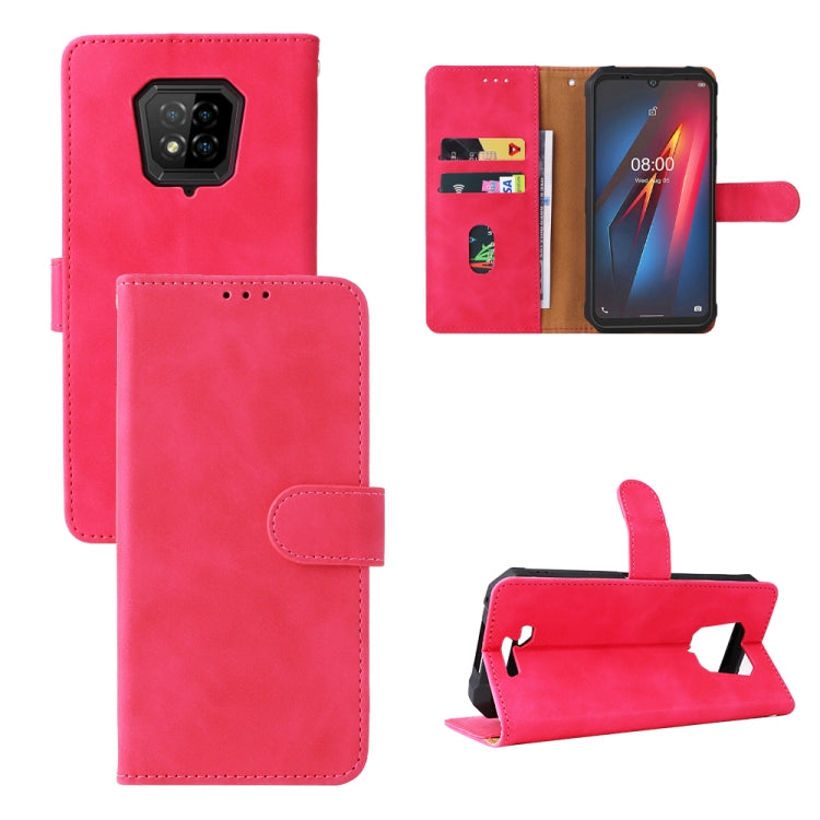 For Ulefone Armor 8 Skin Feel Magnetic Buckle Calf Texture Leather Phone Case(Rose Red) by buy2fix