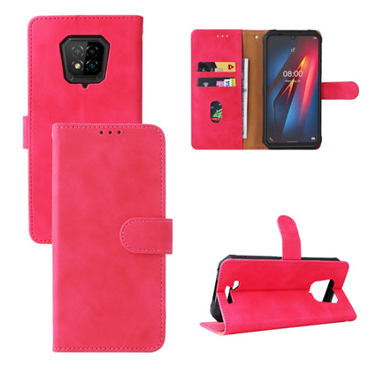 For Ulefone Armor 8 Skin Feel Magnetic Buckle Calf Texture Leather Phone Case(Rose Red) by buy2fix