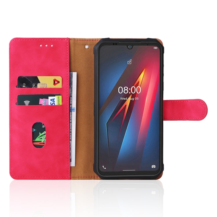 For Ulefone Armor 8 Skin Feel Magnetic Buckle Calf Texture Leather Phone Case(Rose Red) by buy2fix
