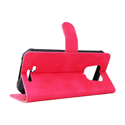 For Ulefone Armor 8 Skin Feel Magnetic Buckle Calf Texture Leather Phone Case(Rose Red) by buy2fix